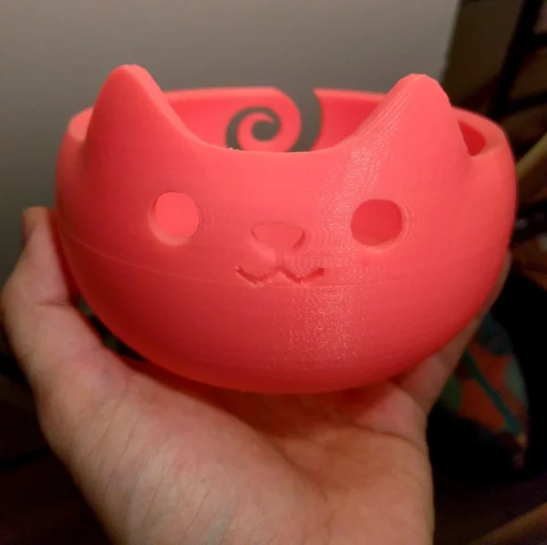 Garnskål med kat - Billede 2