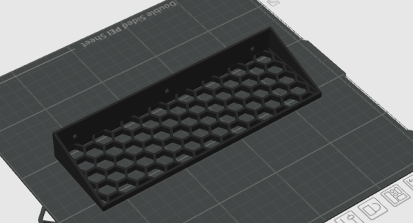 Hex skruetrækkerholder til pegboard