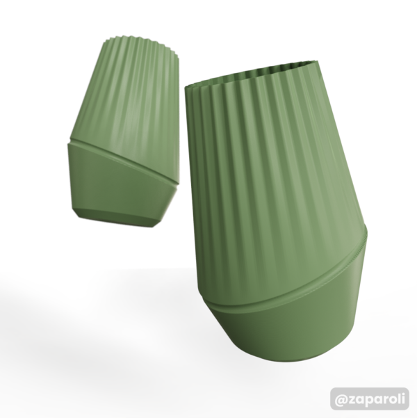 High flow vase